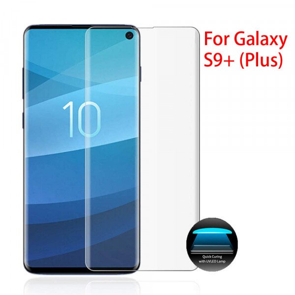 Wholesale Galaxy S9+ (Plus) UV Tempered Glass Full Glue Screen Protector (Clear)